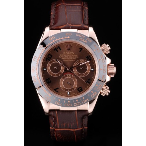 Rolex Daytona Swiss Movement Replica Brown Watches Chocolate Dial 48mm