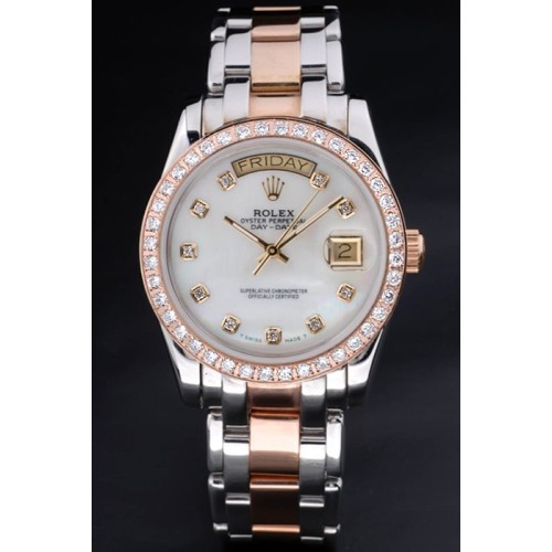 Rolex Day-Date Swiss Movement Quality Replica gentlemen Watches Automatic Watch White Dial 47mm