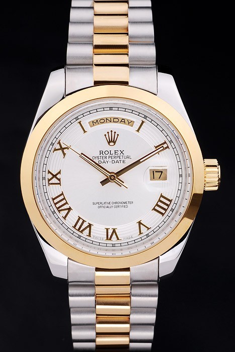 Rolex Day-Date Swiss Movement Quality Replica Watches Automatic Watch White Dial 48mm