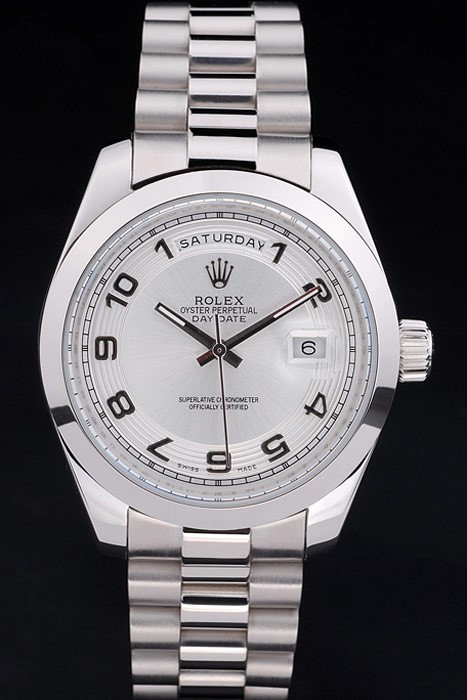 Rolex Day-Date Swiss Movement Quality Replica Watches Automatic  watch White Dial 48mm