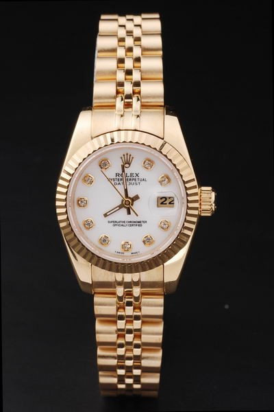 Rolex Datejust Swiss Movement Replica Watches White Dial 34mm