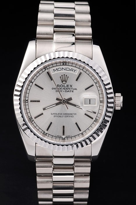 Rolex Day-Date Swiss Movement Quality Replica gentlemen Watches Automatic Watch White Dial 44mm