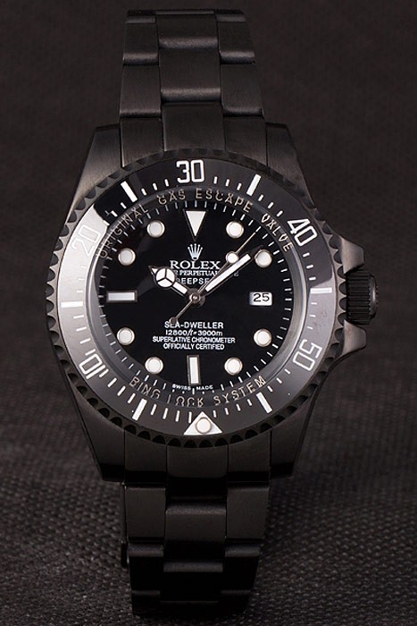 Rolex Sea Dweller Jacques Piccard Special Edition Swiss Movement Monochrome watch Black dial 51mm