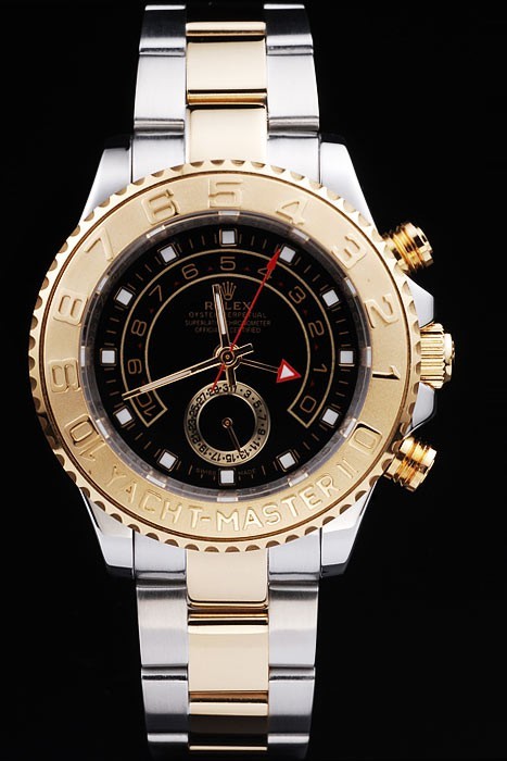 Rolex Yacht-Master Swiss Movement Two-color Watch Black Dial 48mm