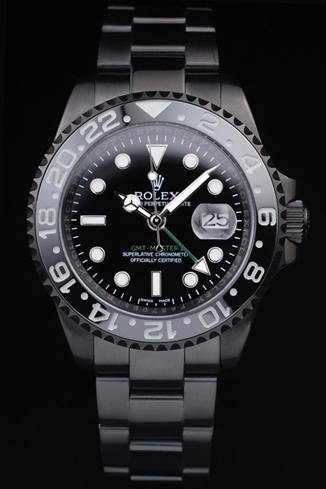 Rolex GMT Master II Swiss Movement  Full PVD Pro-Hunter Edition Black Dial 36mm