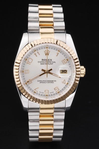 Rolex Datejust Swiss Movement Replica gentlemen Watches Silver Dial 44mm