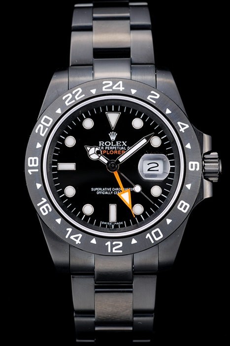Rolex Swiss Movement Explorer Black Ceramic Bezel Black Dial Tachymeter 48mm
