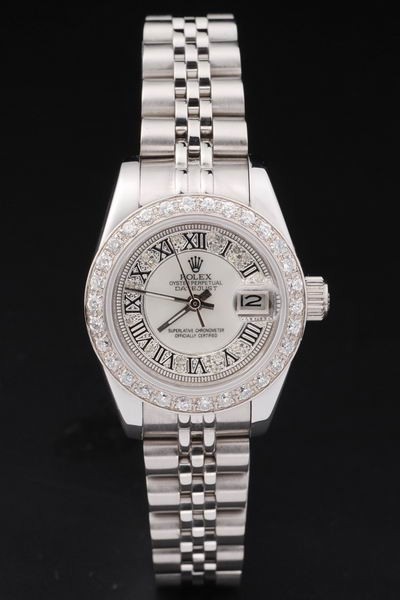 Rolex Datejust Swiss Movement Replica Ladies Watches Diamond Dial 34mm