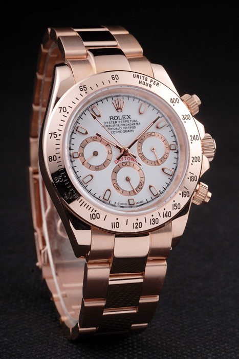 Rolex Daytona Swiss Movement Replica Monochrome Watch  White Dial 48mm