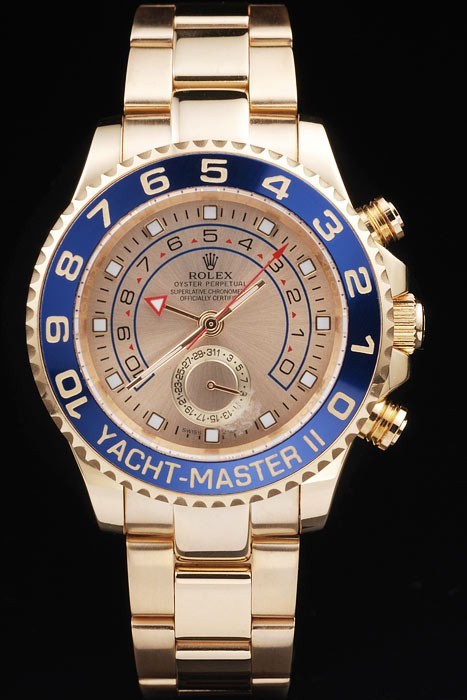 Rolex Yacht-Master Swiss Movement Golden Gentlemen Watch Gold Dail 48mm