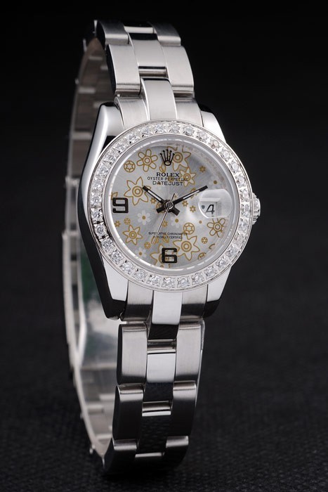 Rolex Datejust Swiss Movement Quality Replica Ladies Watches Grey Watch Grey Dial 35mm