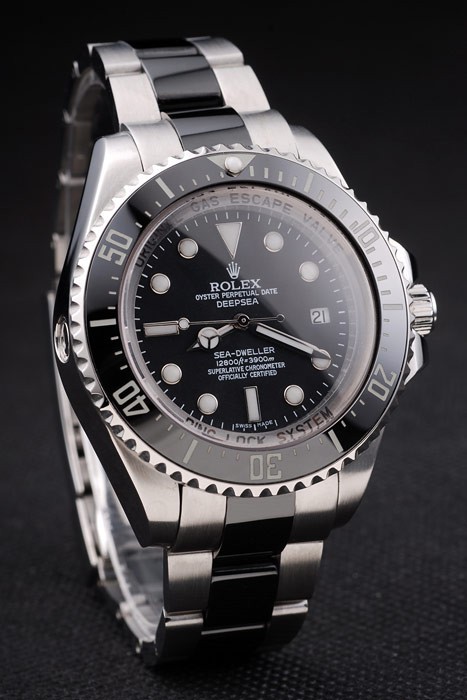 Rolex Deepsea Swiss Movement Two-color watch  Black Dial 40mm