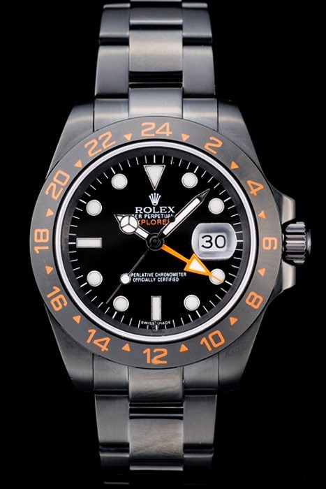 Rolex Explorer Swiss Movement Black Ceramic Bezel Black Dial  Tachymeter 48mm