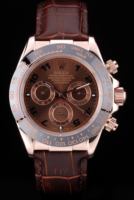 Rolex Daytona Swiss Movement Replica Brown Watches Chocolate Dial 48mm