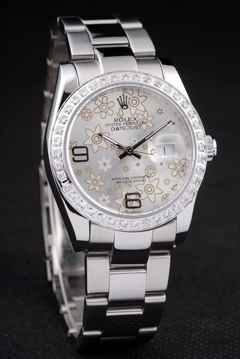 Rolex Datejust Swiss Movement Quality Replica Watches Silver Watch Silver Dial 45mm