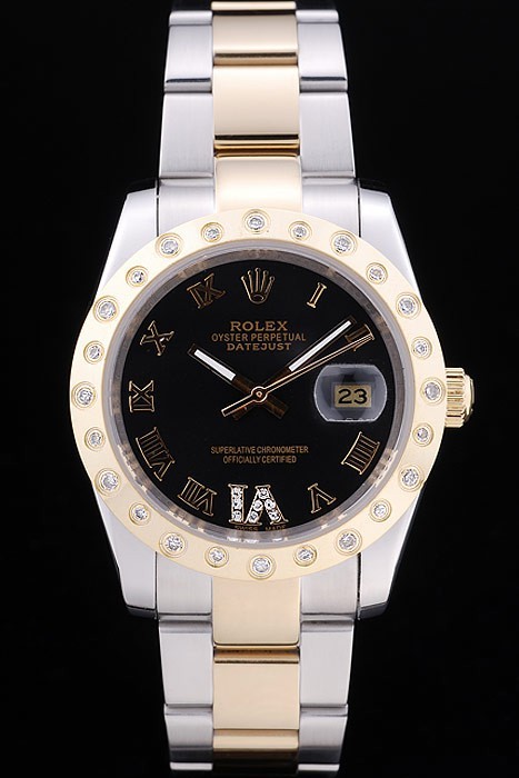 Rolex  Swiss Movement  Two-color Watch  Black Dial 44mm