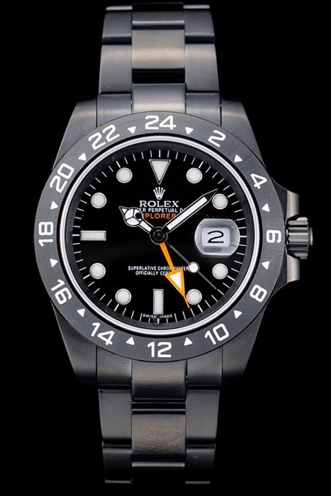 Rolex Explorer Swiss Movement Black Ceramic Bezel Black Dial Tachymeter 48mm