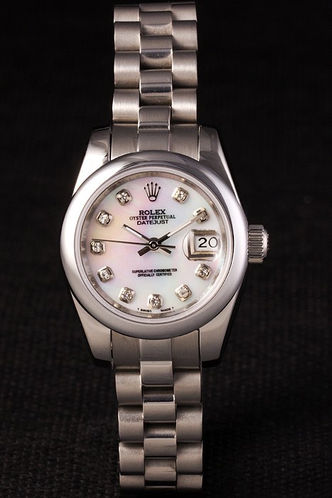 Rolex Datejust Swiss Movement Quality Replica Watches Silver White Watch White Dial 34mm