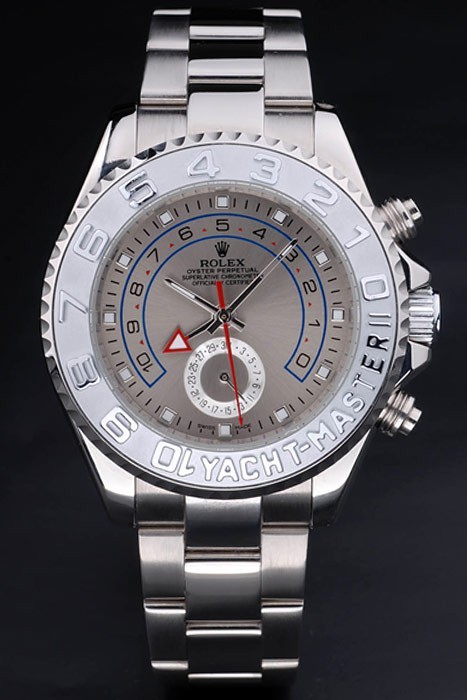 Rolex Yacht-Master Swiss Movement  Monochrome Watch Grey Dial 48mm