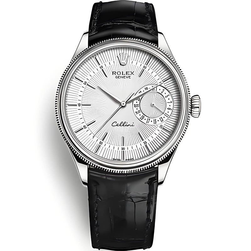  Replica Swiss Rolex Cellini White Dial Men's Watch 50519 39mm (High End)