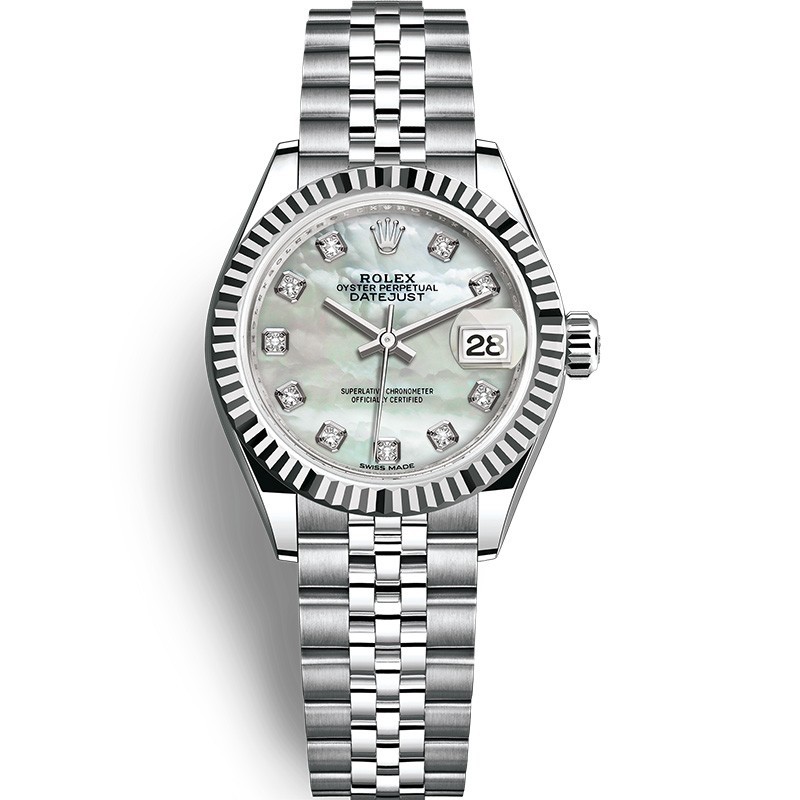  High End Replica Swiss Rolex Lady Datejust Automatic Mother of Pearl Dial Ladies Jubilee Watch 28mm