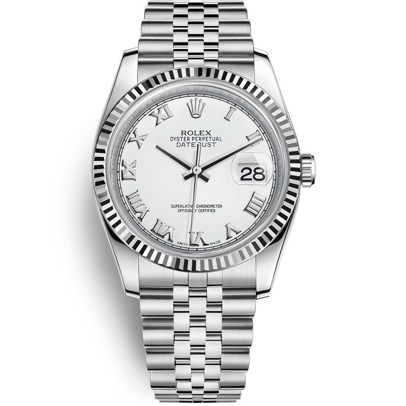 High End Swiss Rolex Datejust 116234 Automatic White Dial Replica Men's Watch