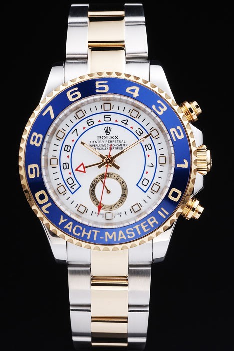Rolex Yacht-Master Swiss Movement Two-color Watch White Dial 48mm