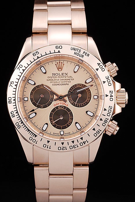 Rolex Daytona Swiss Movement Replica Watches Gold Dial 48mm
