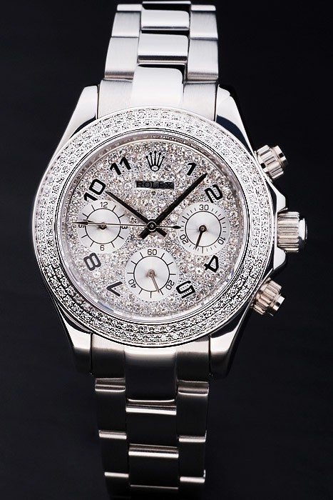 Rolex Daytona-rl165 Swiss Movement Monochrome Watch White Dial 43mm