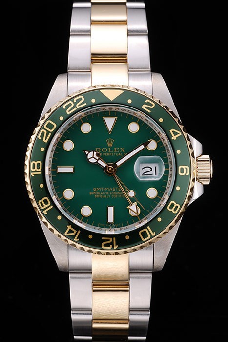 Rolex GMT Master II Swiss Movement Green Ceramic Bezel Green Dial Tachymeter 48mm