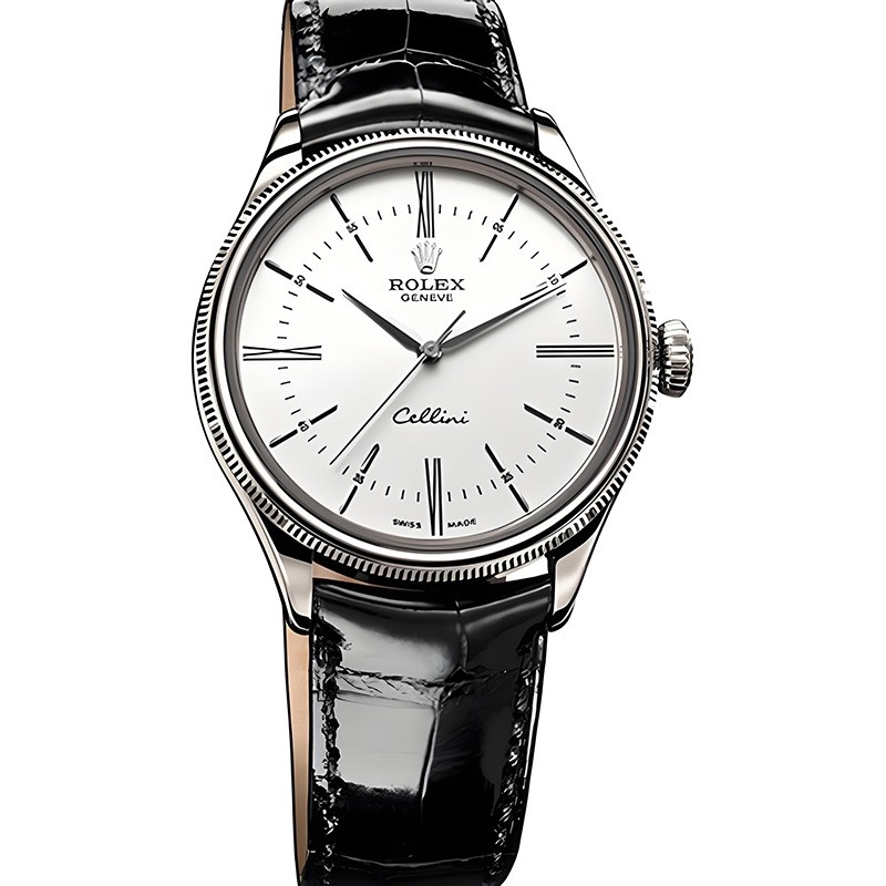 Replica Rolex Cellini Time White Dial Automatic Men's Watch 50509-0016 ( High End)