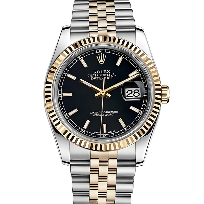 High End Replica Swiss Rolex Datejust 126233 Automatic Black Dial Men's Watch