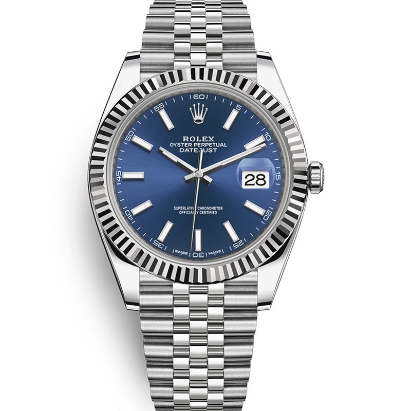 Replica Rolex Oyster Perpetual Datejust 41 Blue Dial Automatic Men's Watch 126334BLSO