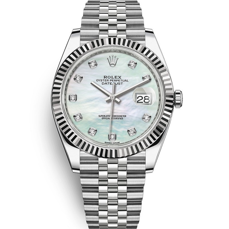 Replica Swiss Rolex Datejust II Automatic Mother of Pearl Dial Stainless Steel Oyster Men's Watch High End 116334 
