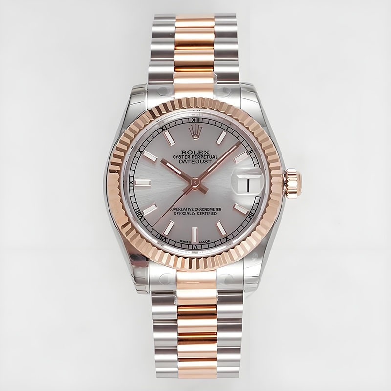 Replica Rolex Lady-Datejust 278271 Everose Gray Dial Automatic Ladies Watch