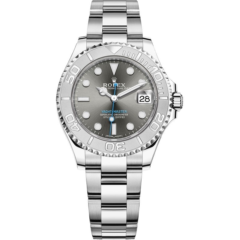 High End Replica Swiss Rolex Yacht-Master Dark Rhodium Dial  Oyster 37 mm Unisex Watch 268622