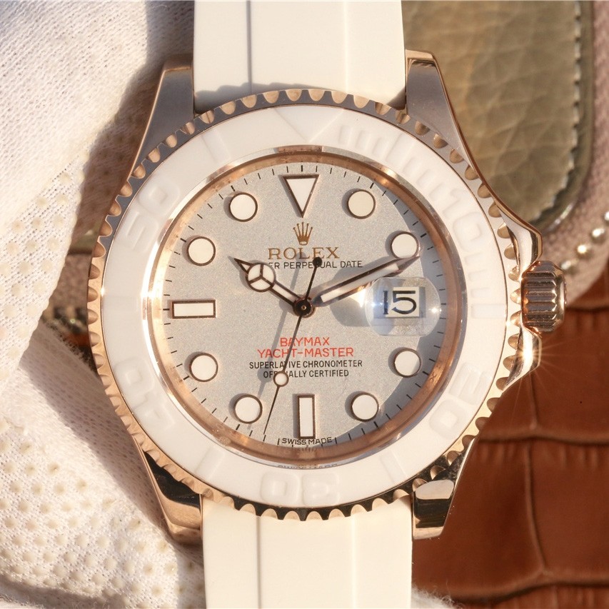 Replica Swiss Rolex Baymax Yacht-Master Full White Automatic Unisex Watch