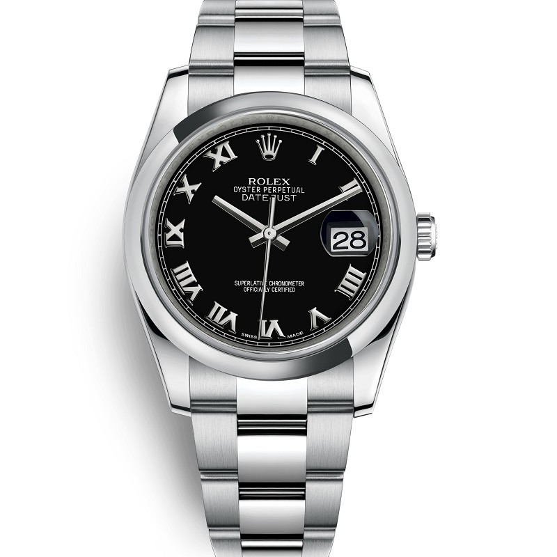 Replica Swiss Rolex Datejust 36 Automatic Black Dial Men's Watch 116200 High End