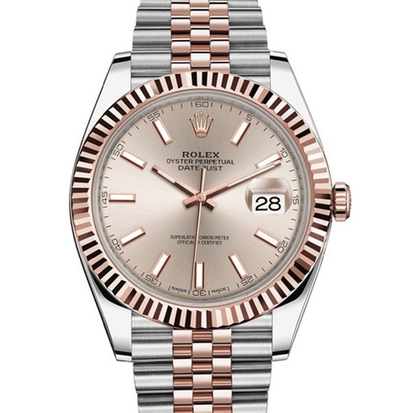 High End Replica Swiss Rolex Datejust 126331-0010 Pink Dial Men's Watch 