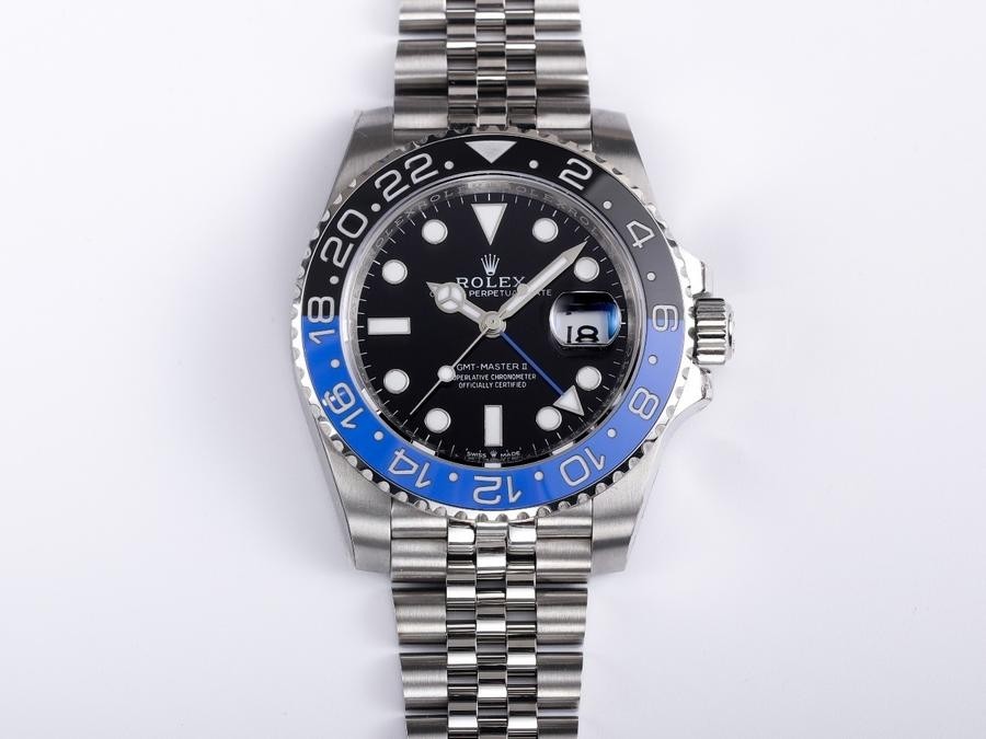 Replica Swiss Rolex GMT-Master II GMT Black Dial Men's Watch 116710BLNR High End 
