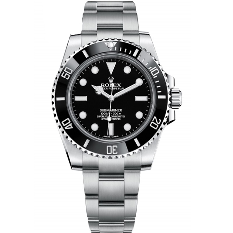 High End Replica Swiss Rolex Submariner Black Dial Men's Watch 114060 40mm