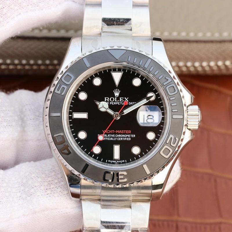 Replica Swiss Rolex Yacht-Master 40 Automatic Black Dial Men's Watch 116622