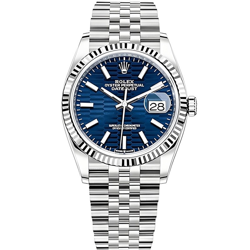 Replica Rolex Datejust 126234 Blue Wave Dial Automatic Men's Watch