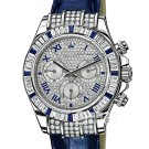 Replica Rolex Daytona 116599 Pave Diamond Automatic Leather Men's Watch