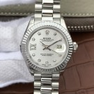 Replica Rolex Lady-Datejust White Dial Diamond Markers Ladies Watch 28mm