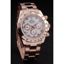 Rolex Daytona Swiss Movement Replica Gold Watches White Dial 48mm
