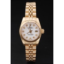 Rolex Datejust Swiss Movement Replica Watches White Dial 34mm