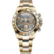 High End Replica Swiss Rolex Cosmograph Daytona Silver Grey Dial Automatic Men's Watch 116508