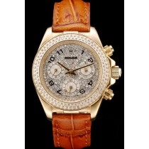 Rolex Daytona Swiss Movement Replica Brown Watches  White Dial 44mm