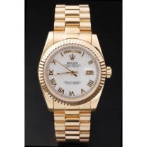 Rolex Day-Date Quality Replica Watches 4803 Swiss Movement Monochrome Watch White Dial 44mm
